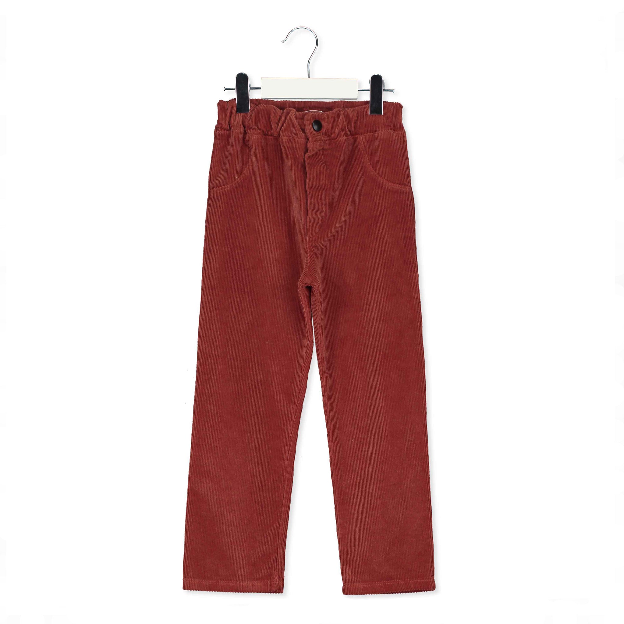 Straight "5 Pockets" Corduroy Pants – brown