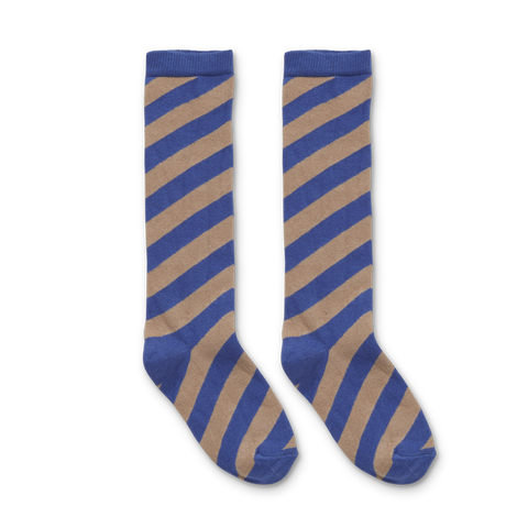 Socks Diagonal Stripe – ultra blue