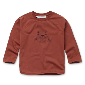T-Shirt Raglan Marmot – barn red