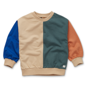 Sweatshirt Colourblock – nougat