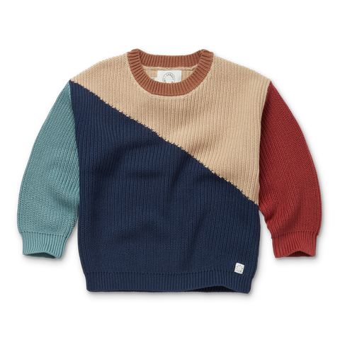 Sweater Colour Block – mood indigo