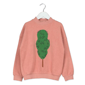 Big Tree Teddy Sweatshirt – rose