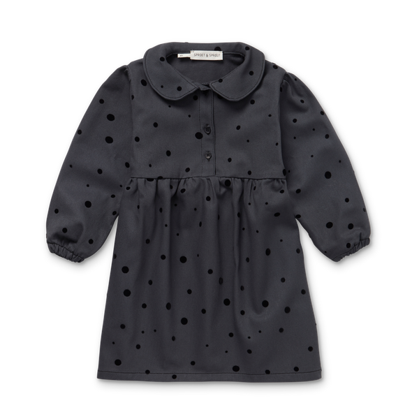 Denim Dress Snowball Print – asphalt