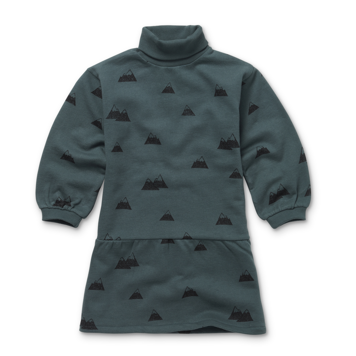 Dress Turtle Neck Mountains Print – smoke pine