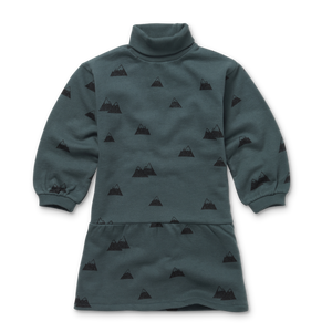 Dress Turtle Neck Mountains Print – smoke pine