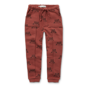 Sweatpants Pockets Marmot Print – barn red