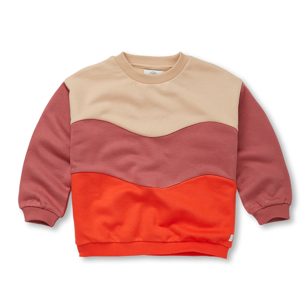 Sweatshirt Colourblock – mauve
