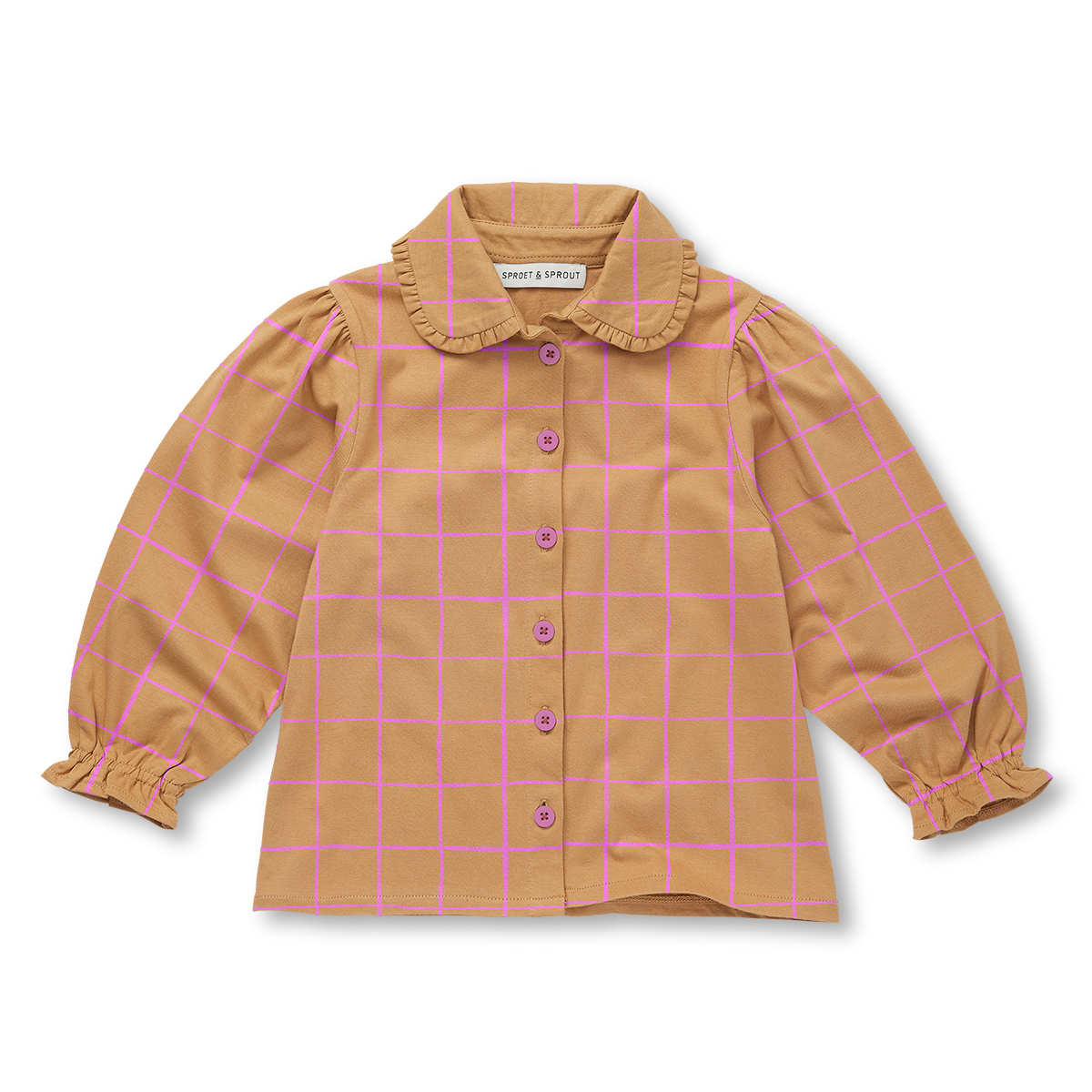 Check Blouse – light mustard