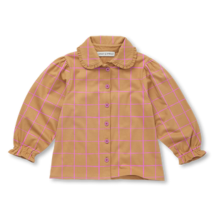 Check Blouse – light mustard