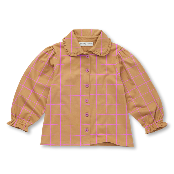 Check Blouse – light mustard