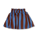 Paperbag Skirt Block Stripe – brown