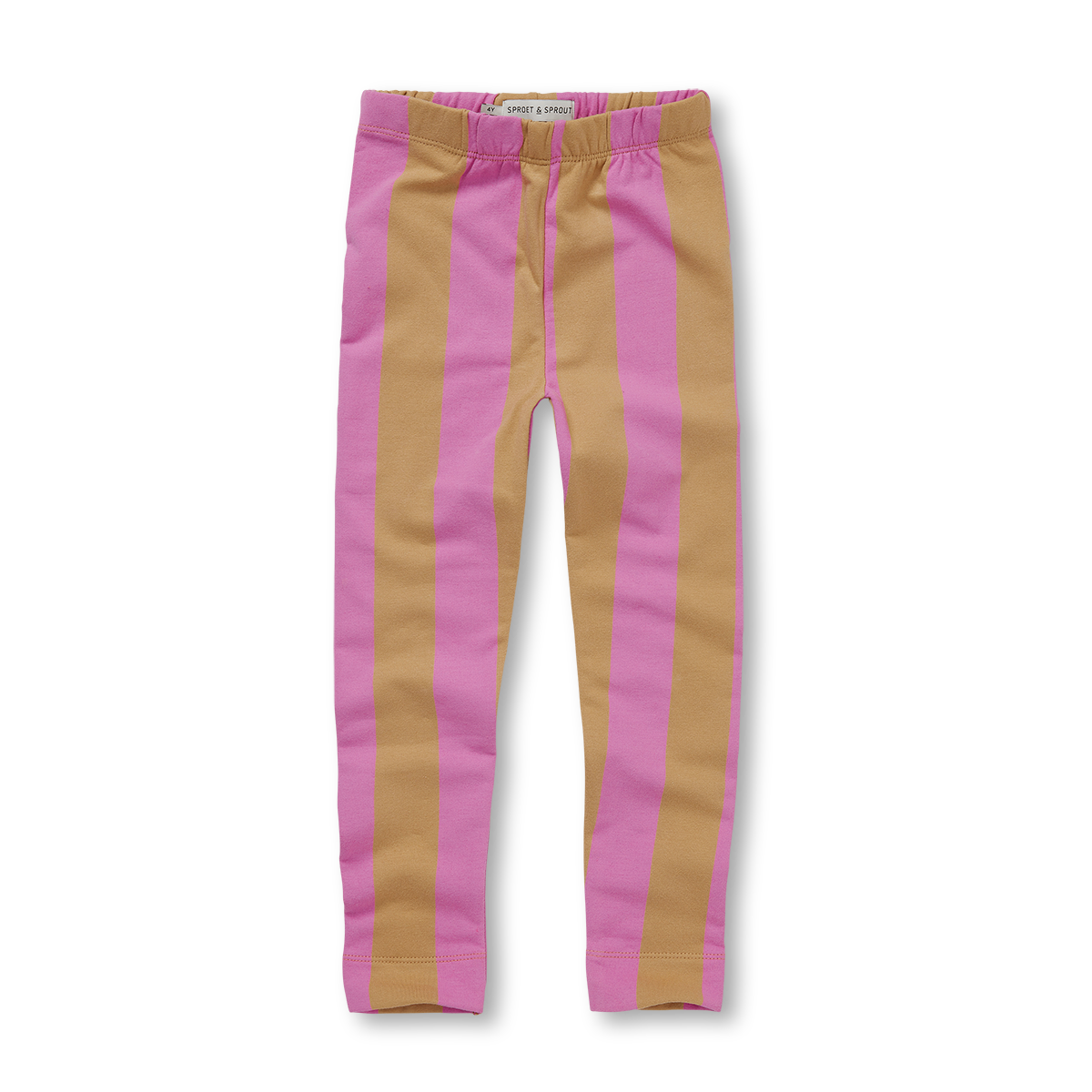 Legging Block Stripe – purple pink/light mustard