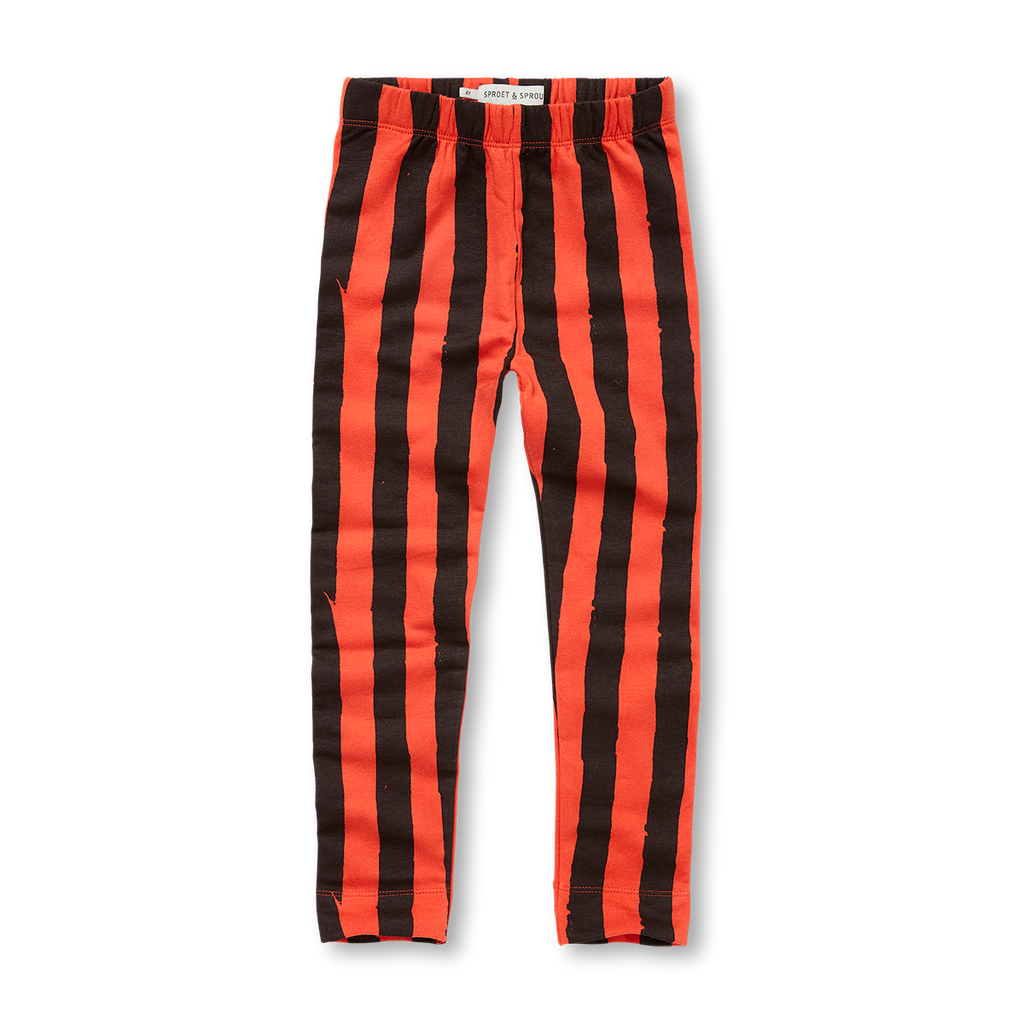 Legging Painted Stripe – tomato