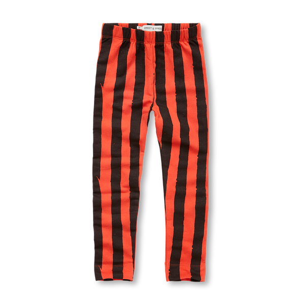Legging Painted Stripe – tomato