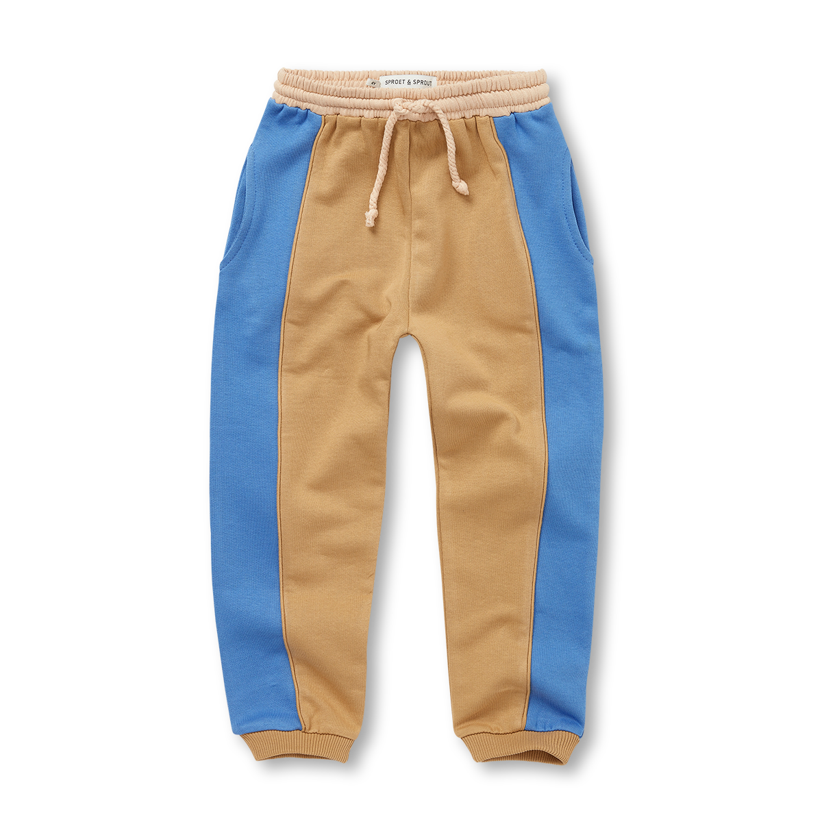 Sweatpants Colourblock – light mustard