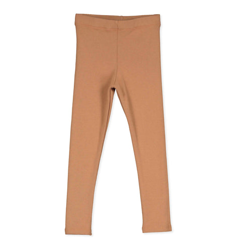 Rib Legging – solid brown