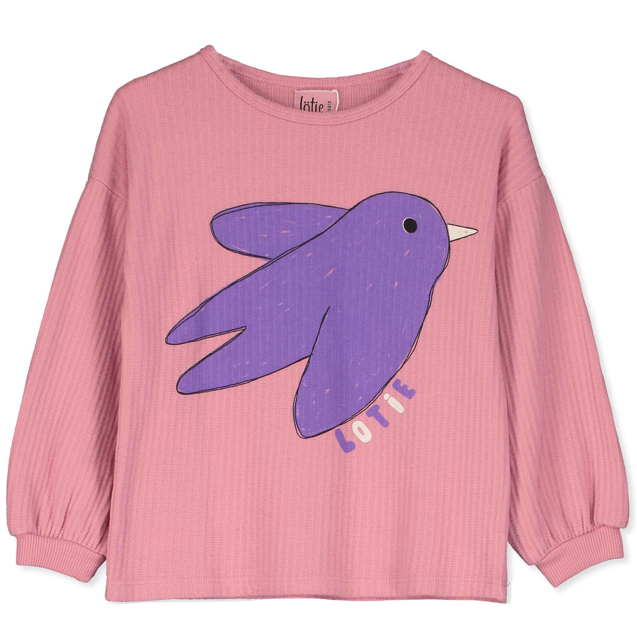 Textured Bird Longsleeve – rose