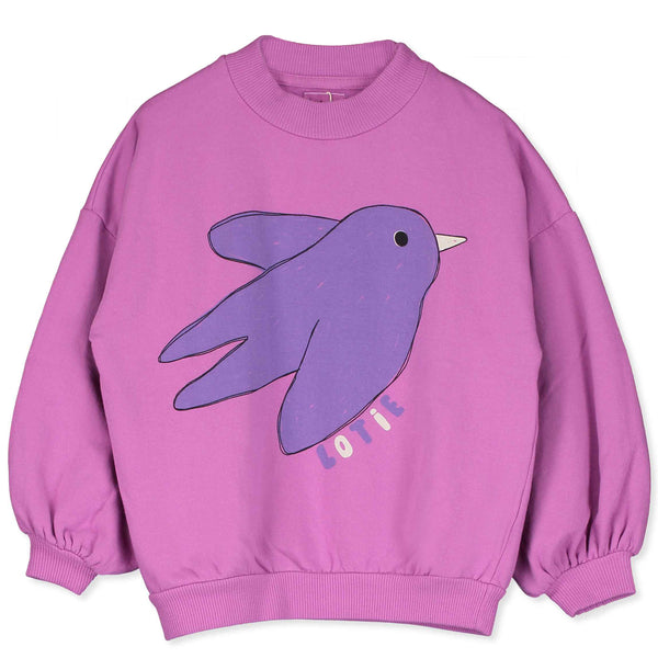 Flowing Bird Sweatshirt – fuchsia