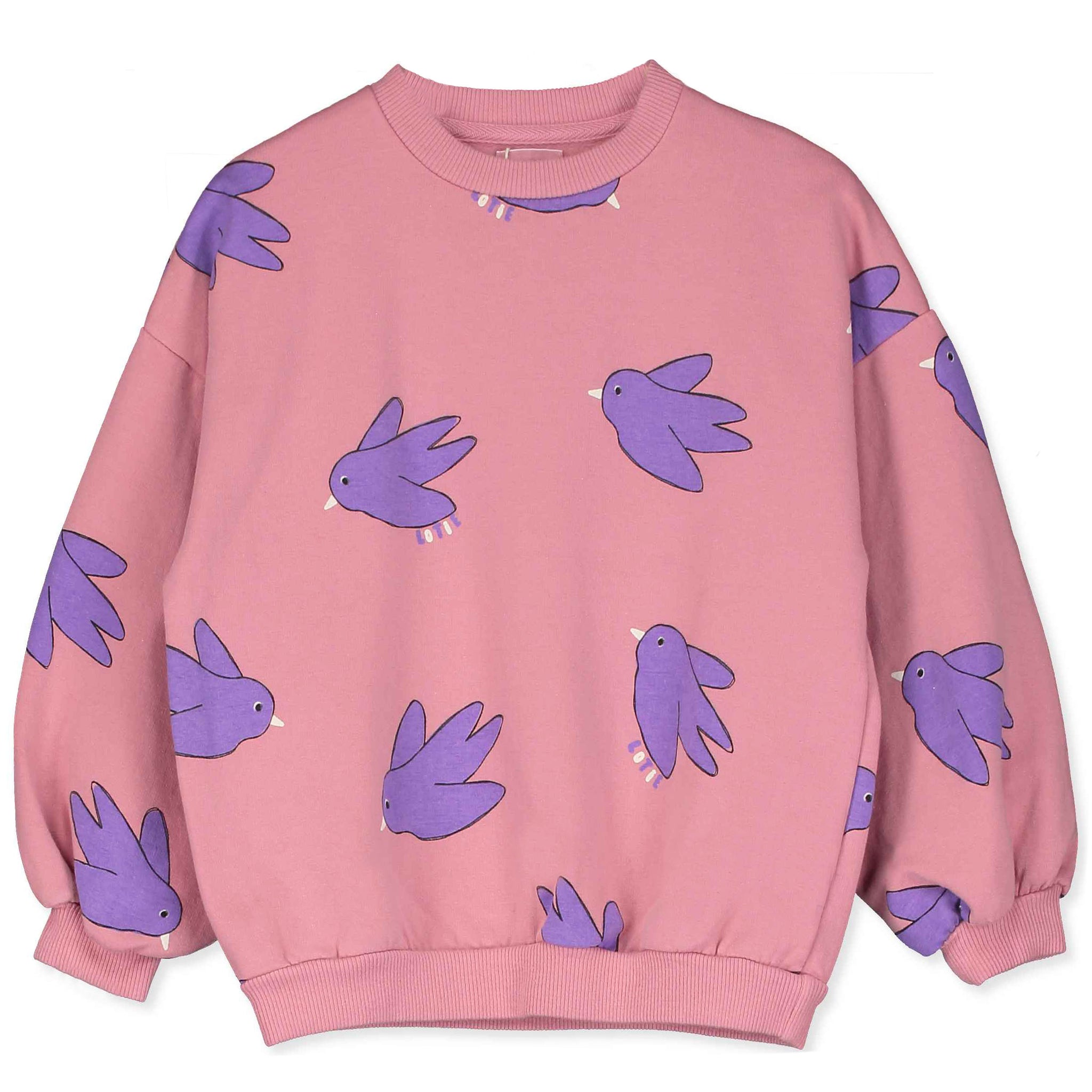 Flowing Birds Sweatshirt – rose