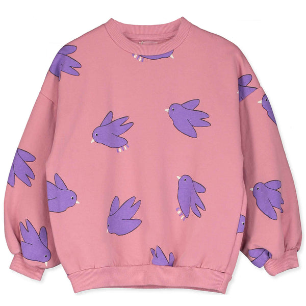 Flowing Birds Sweatshirt – rose