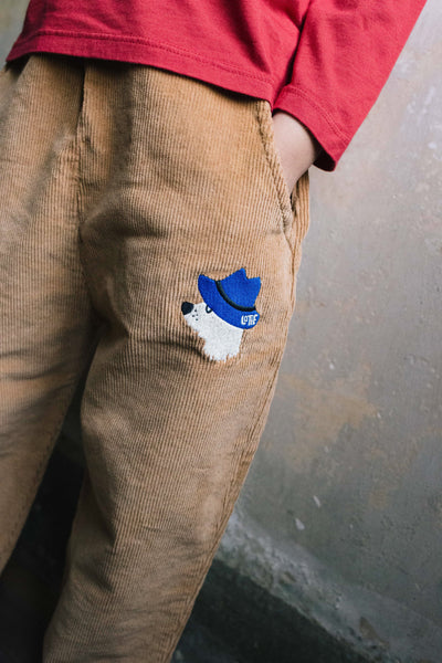 Dog Corduroy Wide Pants – toasted