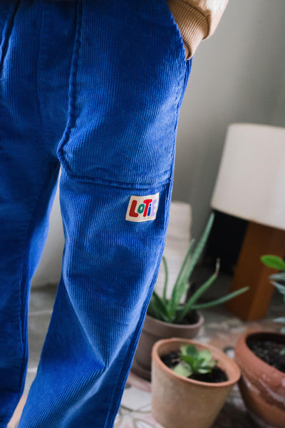 Corduroy Casual Pants – ink blue