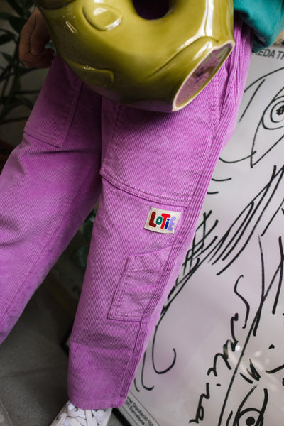 Wide Casual Cord Pants – fuchsia