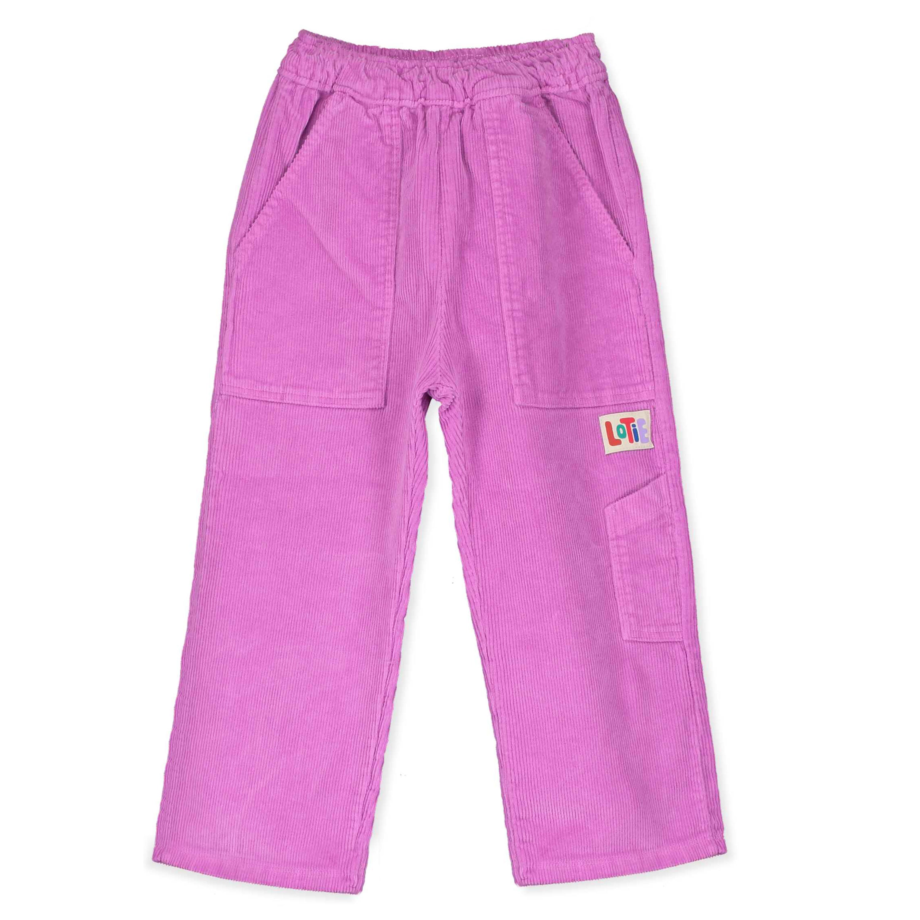 Wide Casual Cord Pants – fuchsia
