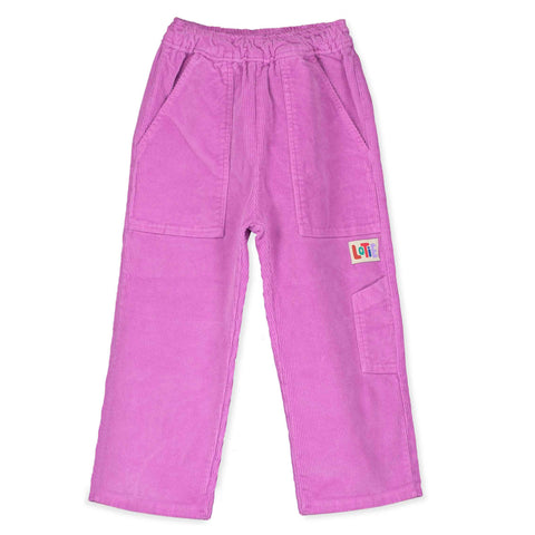 Wide Casual Cord Pants – fuchsia