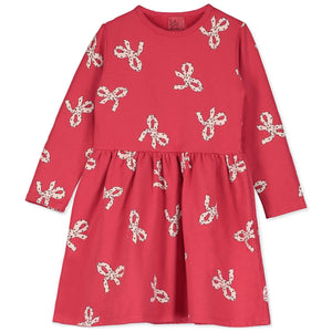 Bows Sweat Dress – red