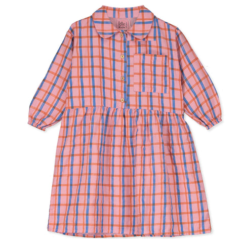 Checks Woven Dress – rose