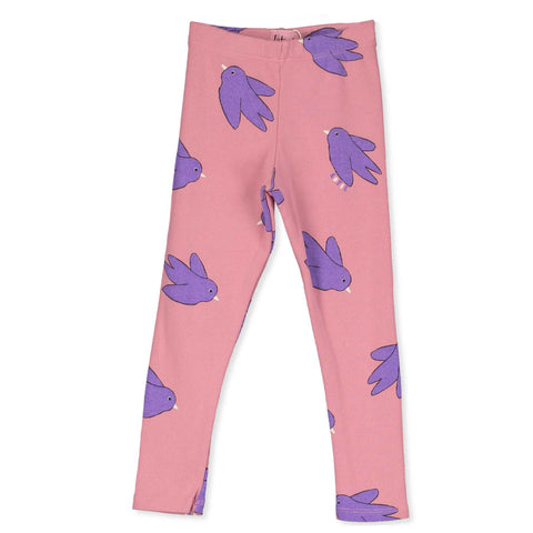 Flowing Birds Leggings – rose