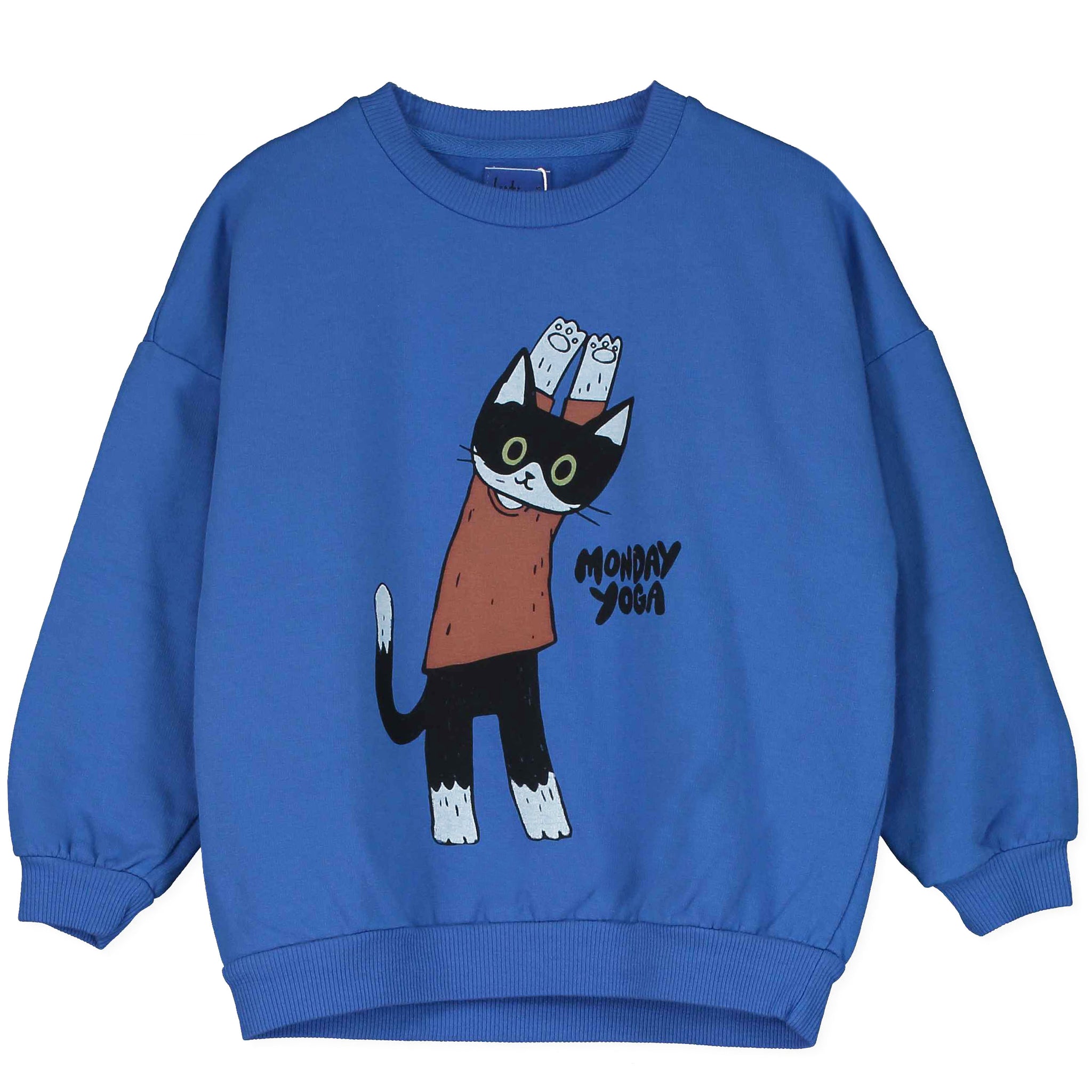 Yogi Cat Sweatshirt – blue