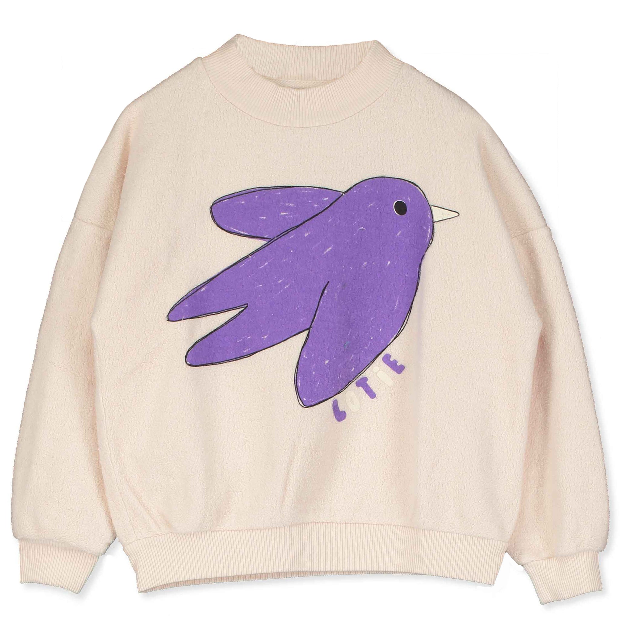 Bird Teddy Sweatshirt – off-white