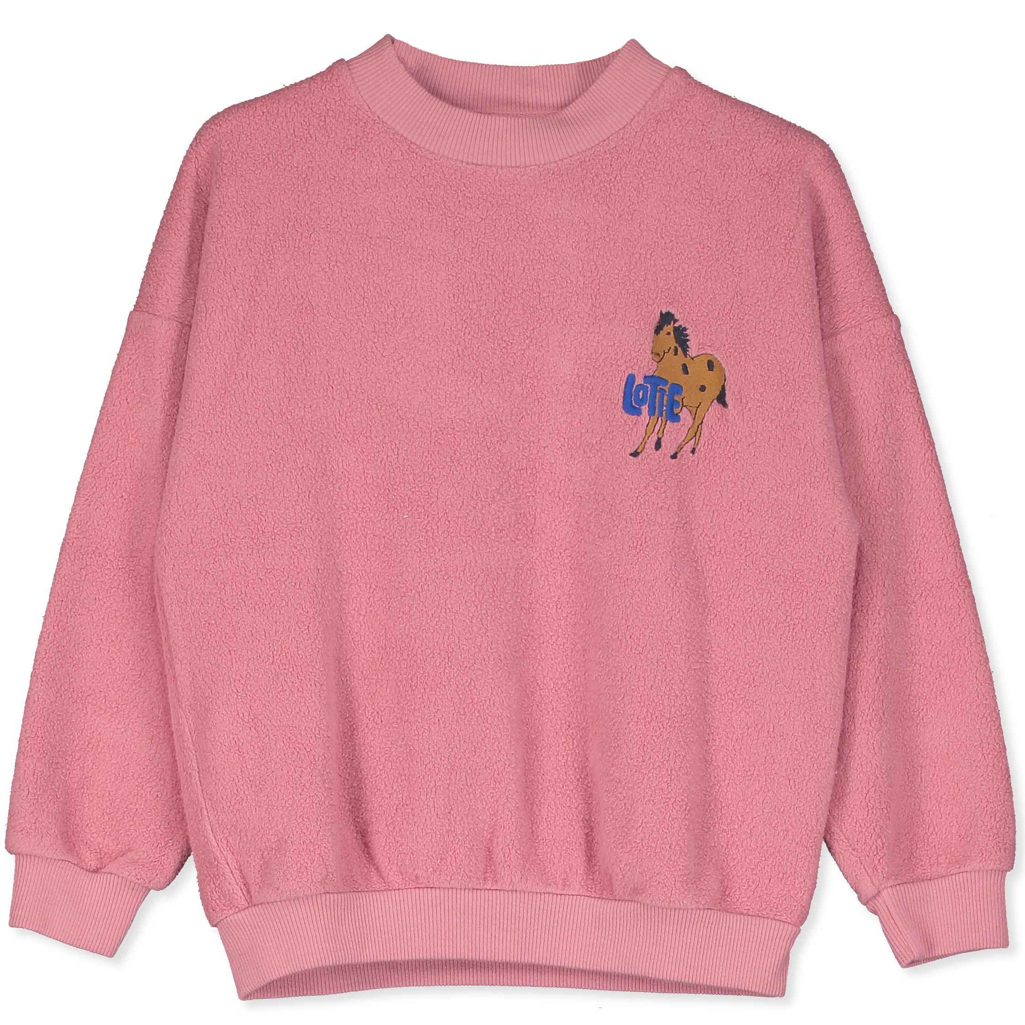 Horse Teddy Sweatshirt – rose
