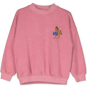 Horse Teddy Sweatshirt – rose