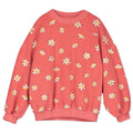 Daisies All Over Teddy Sweatshirt – coral