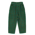 Plaid All Over Corduroy Wide Pants – green