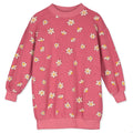 Daisies All Over Sweatdress – pink lemonade