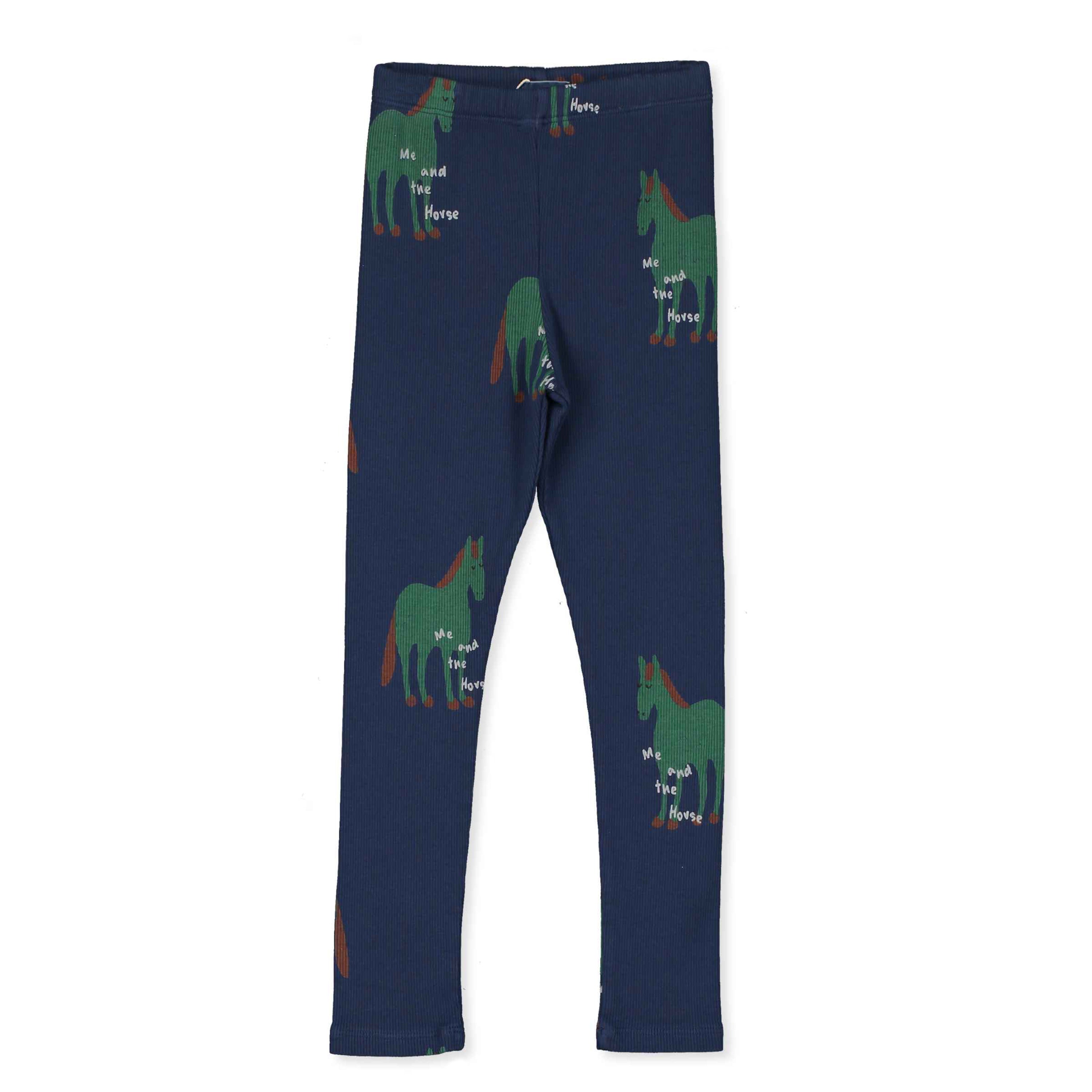 Horses All Over Leggings – navy blue