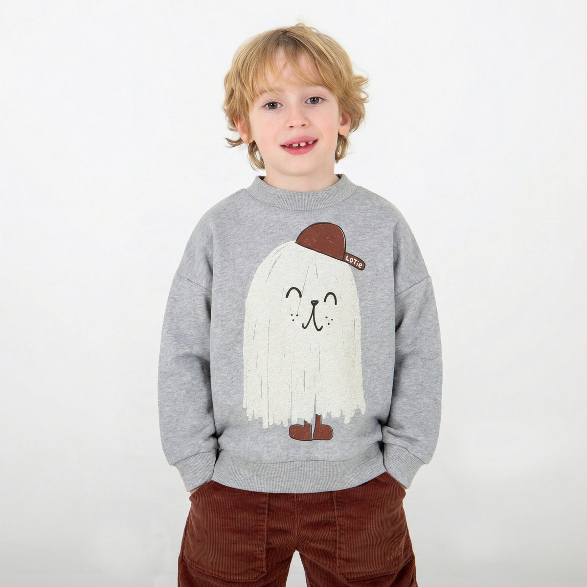Good Monster Sweatshirt – medium grey melange
