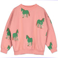 Horses All Over Sweatshirt – peach rose