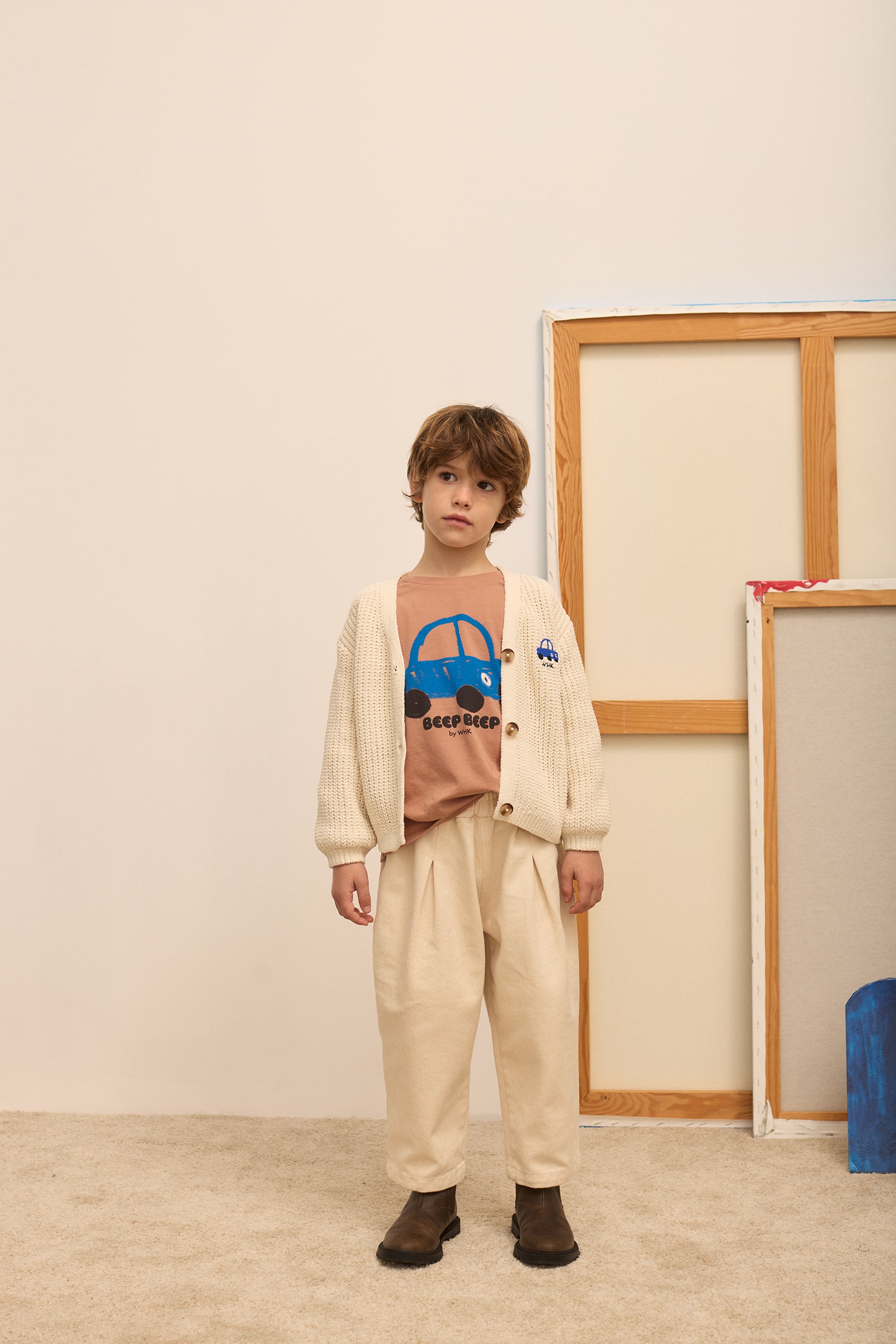 Beep Beep Longsleeve T-Shirt – camel
