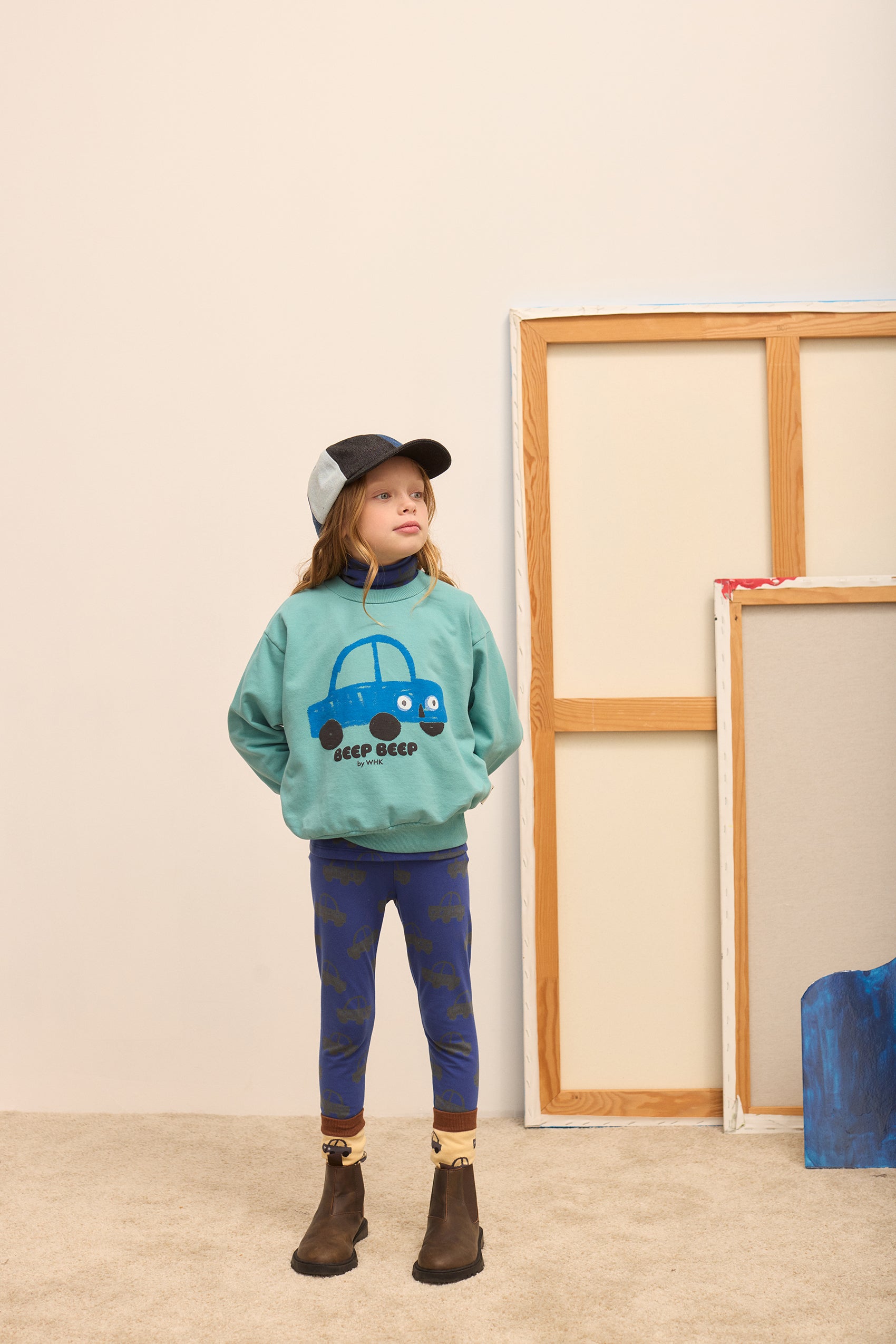 Beep Beep Sweatshirt – turquoise