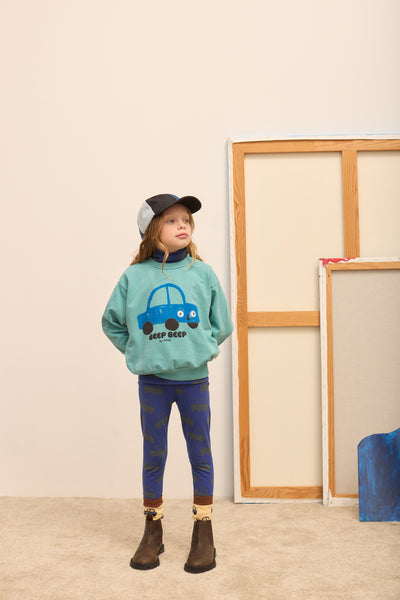 Beep Beep Sweatshirt – turquoise