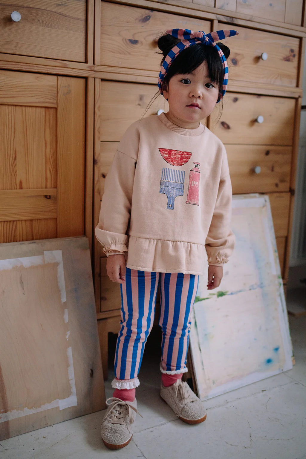 Winter Legging Blue Pink Stripe – blueprint