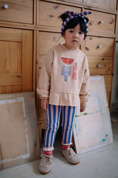 Winter Legging Blue Pink Stripe – blueprint
