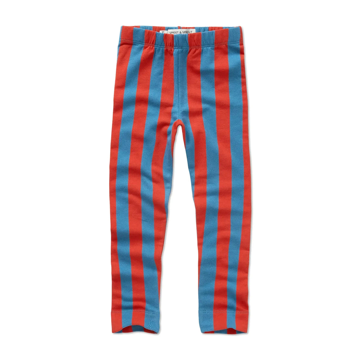 Winter Legging Blue Red Stripe – vivid red