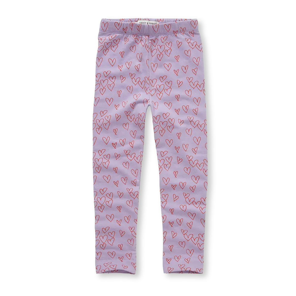 Winter Legging Hearts – lavender