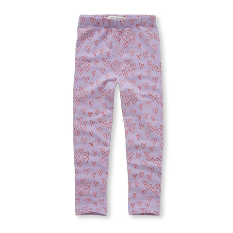 Winter Legging Hearts – lavender